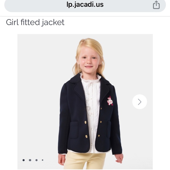 Jacardi Girls Fitted Blazer Jacket - Picture 5 of 7